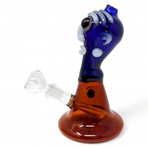 6.5" Beaker Body Beauty W/ Devilish Old Man's Face Water Pipe Assorted Color - [ZD321]